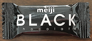 Meiji black chocolate bar