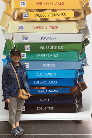 Ritter Sport banner and me