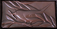 Molded chocolate bar