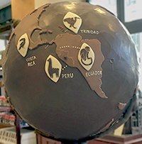 COVID travel globe