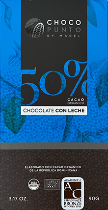 Choco Punto 50% Milk Chocolate bar