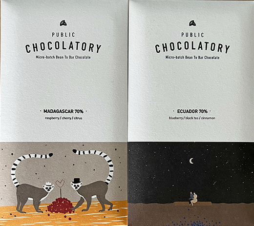 Public Chocolatory single origin bars