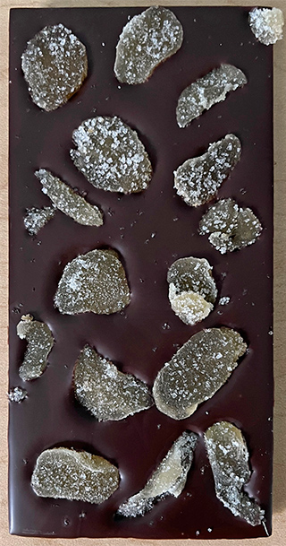 Dark Chocolate with Crystalized Ginger Tablet