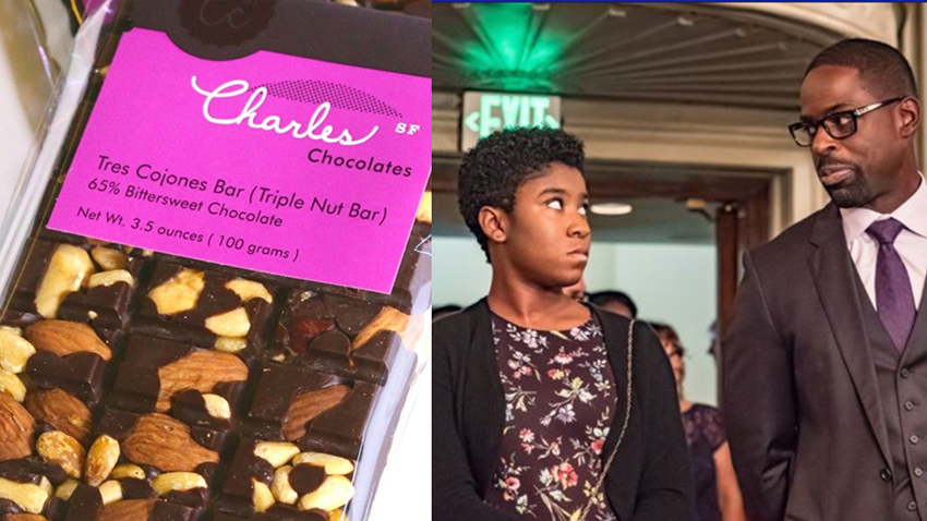 Charles Chocolates recommended bar to eat while watching a TV series