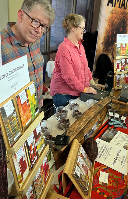Jeff & Susan at Volo Chocolate’s booth